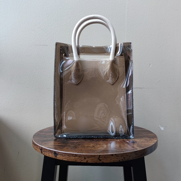 Faux Leather 2 way mini tote bag - Picture 8 of 12